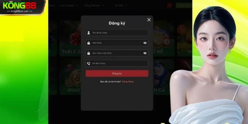 Hướng dẫn đăng ký Kong88
